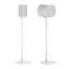 ynVISION.DESIGN Fixed Height Floor Stands Compatible with Sonos Era 100, Era 300 Speakers - Surround Sound Speaker Stands with Built-In Cable Management, Sleek and Secure, 28.2 inches tall, Pair White view 1