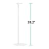 ynVISION.DESIGN Fixed Height Floor Stands Compatible with Sonos Era 100, Era 300 Speakers - Surround Sound Speaker Stands with Built-In Cable Management, Sleek and Secure, 28.2 inches tall, Pair White view 2