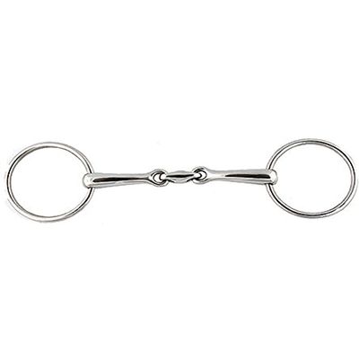 20133-5-1-8 Stainless Steel Horizontal Elliptical Link Bradoon Bit - 5.12 in.