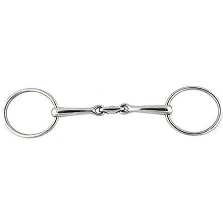 20133-5-1-8 Stainless Steel Horizontal Elliptical Link Bradoon Bit - 5.12 in.