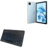 BoxWave Keyboard Compatible with Blackview Oscal Pad 60 - SlimKeys Bluetooth Keyboard - with Backlight, Portable Slim LED 7 Colors - Jet Black view 1