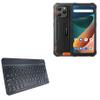 BoxWave Keyboard Compatible with Blackview BV5300 Pro - SlimKeys Bluetooth Keyboard, Portable Thin with Chiclet-Style Keys - Jet Black view 1