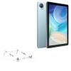 BoxWave Stand and Mount Compatible with Blackview Tab 8 WiFi - Pocket Aluminum Stand 3-in-1, Portable Multi Angle Viewing Riser - Metallic Silver view 1
