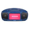 Aiwa Portable Boombox, Crystal Clear Sound with 3W x 2 Speakers and Bass Function, Featuring a 7" LCD Display, Bluetooth Connectivity, FM Radio, CD/DVD Player, Streaming on Roku and Amazon Firestick view 1