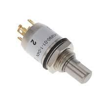 Grayhill 50B90-01-1-04N, Rotary Switch, Screwdriver Slot Shaft, 90, 1 Deck, 1 Pole/Deck, 4 Positions/Pole, SP4T, Non-shorting