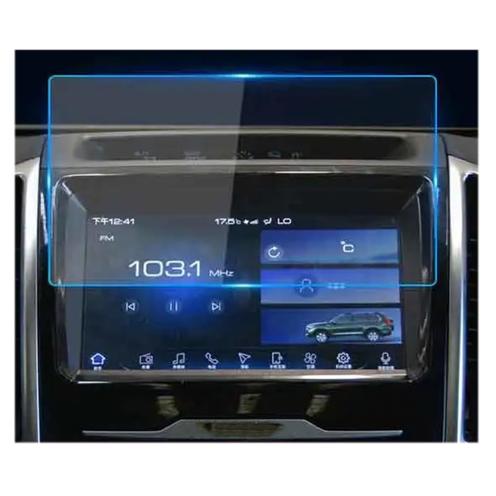 Oulesh Car Navigation Protective Film for Haval H9 2015-2020, 1Pcs GPS Navigation Screen Tempered Glass Protective Film
