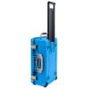 ColorCase Pelican Air 1535 Carry-on Case Electric Blue - Medium Size Waterproof Case with Mesh Lid Organizer Only - Desert Tan Handles & Latches view 3