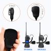 SAMCOM Speaker Mic for Two Way Radios, 2 Pin K Type Walkie Talkies Shoulder Mic with Reinforced Cable, 2-Way Radio Handheld/Wearable Microphone for FPCN30A FPCN10A Radio, 6 Pcs, Black view 3