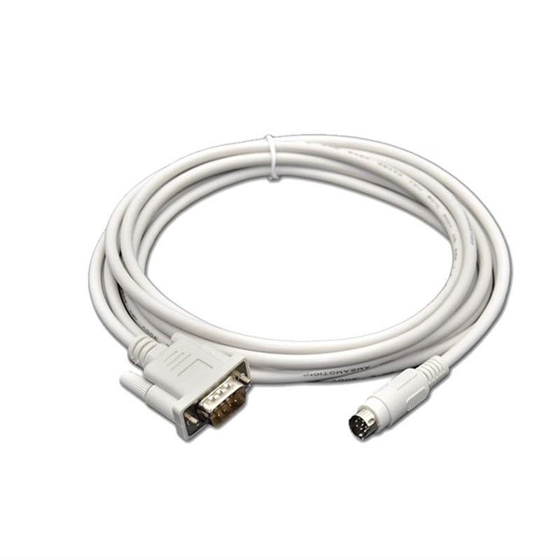 MT6000/MT8000-FX for FX Series Connecting Touch Panel MT6103IP,MT8102IE,MT6056i PLC Communication Cable Light Gray Length 10m