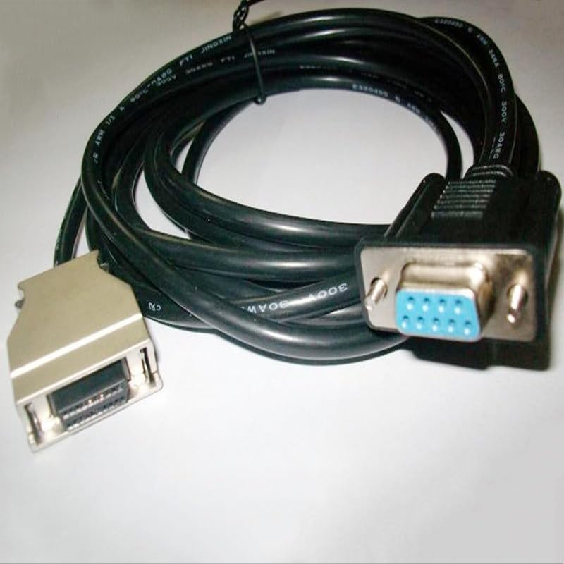 MD2-CPM-CAB0 Suitable for CPM1A,CPM2A Series Connects to Text displays Such as MD204,MD306,MD308 PLC Communication Cable Black Length 3 Meters