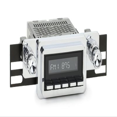 RetroRadio Compatible with 1964-66 Ford Mustang Features Include Bluetooth, AUX, AM/FM LABC-M1-125-04P-74PF1