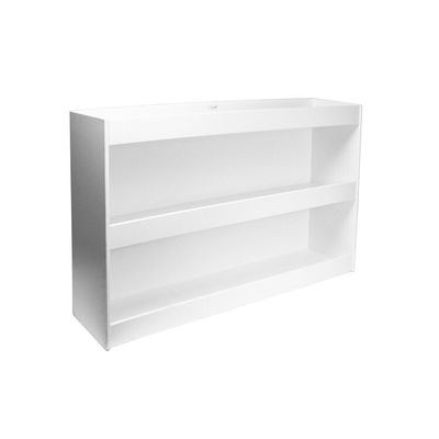 Straight Triple Safety Shelf White