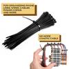 Coarbor 8 inch Heavy Duty Zip Ties, Black Zipties Cable Ties, Black Cable Ties for Faux Ivy Fence Privacy Screen, 100 Pieces view 4
