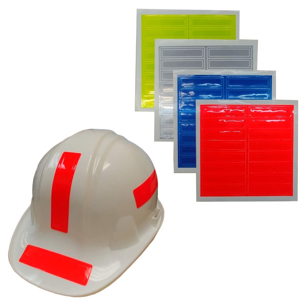Reflective Helmet Stickers White
