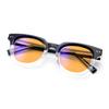 UrbanLens Blue Light Blocking Reading Glasses Amber Blue Blocker Lens - For Better Sleep, Reduce Eye Strain for Women + Men (Black/Clear, 3.0, x) view 1