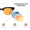 UrbanLens Blue Light Blocking Reading Glasses Amber Blue Blocker Lens - For Better Sleep, Reduce Eye Strain for Women + Men (Black/Clear, 3.0, x) view 3