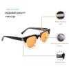 UrbanLens Blue Light Blocking Reading Glasses Amber Blue Blocker Lens - For Better Sleep, Reduce Eye Strain for Women + Men (Black/Clear, 3.0, x) view 4