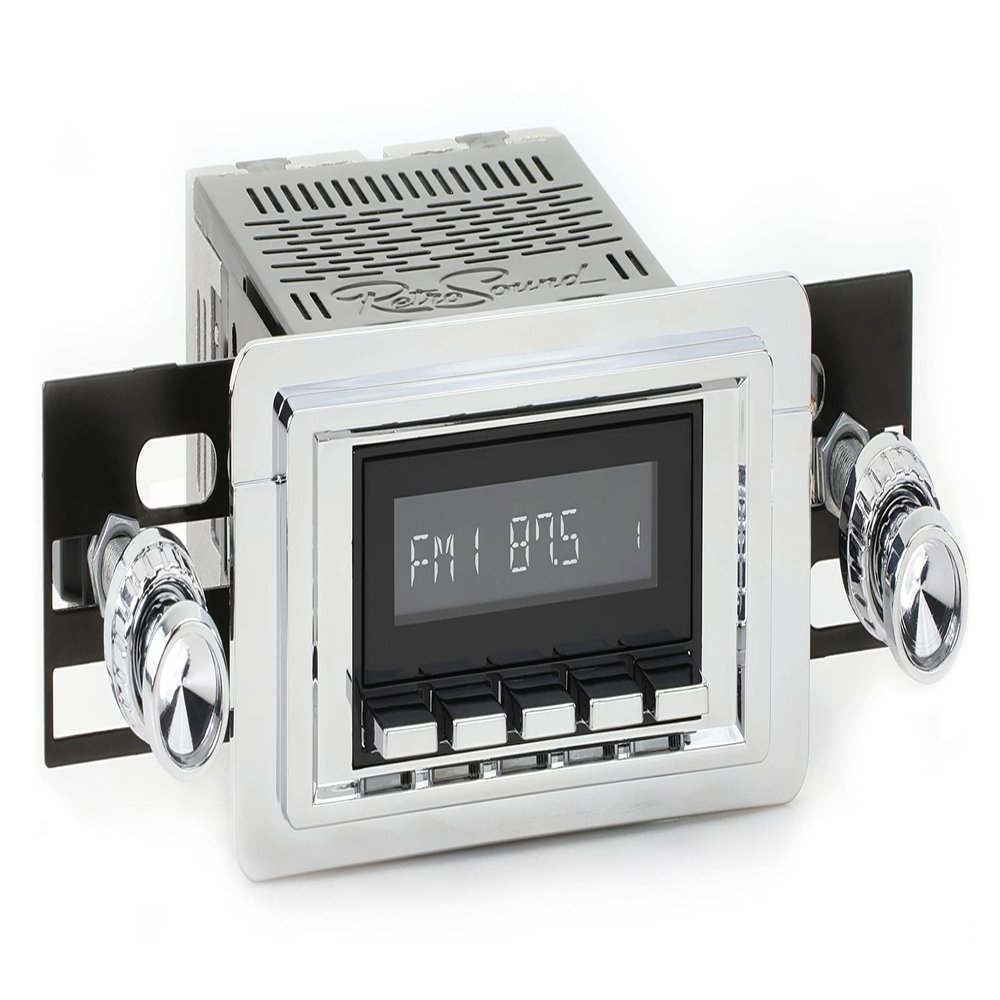 RetroRadio Compatible with 1955-57 Ford Thunderbird Features Include Bluetooth, AUX, AM/FM LABC-M1-105-04P-74PF