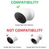 2Pack Power Adapter Compatible with Google Nest Cam Outdoor or Indoor, Battery - 6.5ft/2m Weatherproof Outdoor Charger Cable Power Your Camera Continuously- White view 2