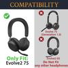 SOULWIT Cooling Gel Earpads Replacement for Jabra Evolve2 75 PC Wireless Headset (Do Not fit Evolve 75), Ear Pads Cushions with Ice Silk Fabric, Noise Isolation Foam - Gold view 2