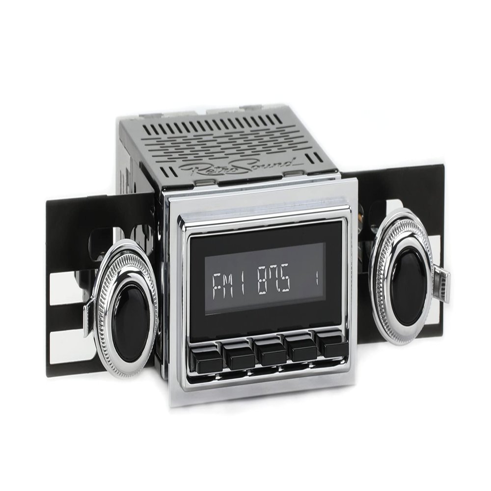 RetroRadio Compatible with 1968-71 Ford Ranchero Features Include Bluetooth, AUX, AM/FM LACB-M1-127-53-73F