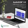 ClearClick Audio to USB 2.0 - Second Generation - Audio Capture & Live Streaming Device - Input 1/8" 3.5mm Aux AV RCA - USB-C Plug & Play view 2