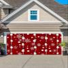 Red Christmas Garage Door Banner Cover Decorations, Large Outdoor Hanging Garage Door Covers Christmas Thanksgiving Halloween Wall Backdrop for Holiday Party, Farmhouse Snowman Snowflake Wood 6x13ft view 1