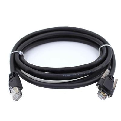 Network Cable for Industrial Cameras Industrial CCD Camera Gigabit Network Cable 8-Core Twisted Pair RJ45 Interface Network Device Universal Locking Fixed Black : 10 Meter