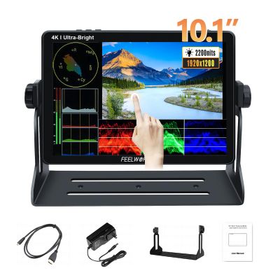 FEELWORLD LUT11S 10.1" 2000nits 1920x1200 Resolution Ultra-Bright Touch Screen Camera Field Monitor 3G-SDI & 4K HDMI Input/Output Large Screen On-Camera Monitor for Directors/Photographers