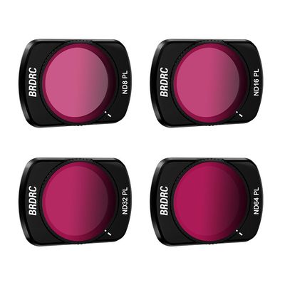 Coyktonty Osmo Pocket 3 Filter Set, Multi-Coating Lens Filter for DJI Pocket 3 Accessories (ND8PL/ND16PL/ND32L/ND64PL)
