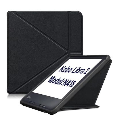 Case Compatible with Kobo Libra 2 N418, Magnetic Smart Case PU Leather Protective Cover(Black)