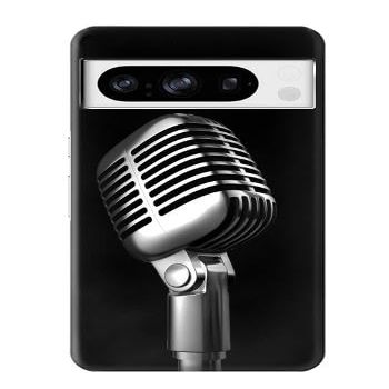 R1672 Retro Microphone Jazz Music Case Cover for Google Pixel 8 pro