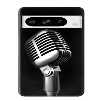 R1672 Retro Microphone Jazz Music Case Cover for Google Pixel 8 pro