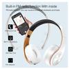 JYSiptkird Bluetooth Headphones, Chat- Comfortable Over Ear Stereo Headphsets with Mic, Soft Earmuffs/Foldable/SD/TF, 20H Playtime, Great for Music/OFC/Tour/Gym/Game (10pcs Gold Colors) view 4