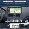 Car Stereo Radio with Wireless Apple CarPlay Android Auto for Mercedes Benz C-Class 2007-2011 W204 9 Android 13 Touch Screen Bluetooth Car Radio with GPS Navigation FM HD Backup Camera [2+64GB] view 4