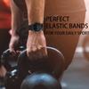 Olytop Fenix 7/Fenix 6/Fenix 5/epix 2 Watch Bands, 22mm Quick Easy Fit Elastic Nylon Replacement Wristband Stretchy Strap for Garmin Instinct, Fenix 6 Pro/Sapphire, Fenix 5 Plus Smartwatch, Wave Black view 4