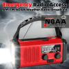 Hand Crank Emergency Radio, 10000mAh NOAA Weather Radio Solar Charging view 3