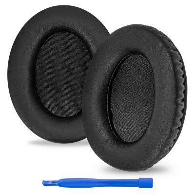 Linkidea Replacement Ear Pads for HyperX Cloud II/III/Mix/Alpha/Cloud Flight/Stinger 2 Headphones, Black Faux Leather, 2 Count