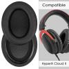 Linkidea Replacement Ear Pads for HyperX Cloud II/III/Mix/Alpha/Cloud Flight/Stinger 2 Headphones, Black Faux Leather, 2 Count view 3