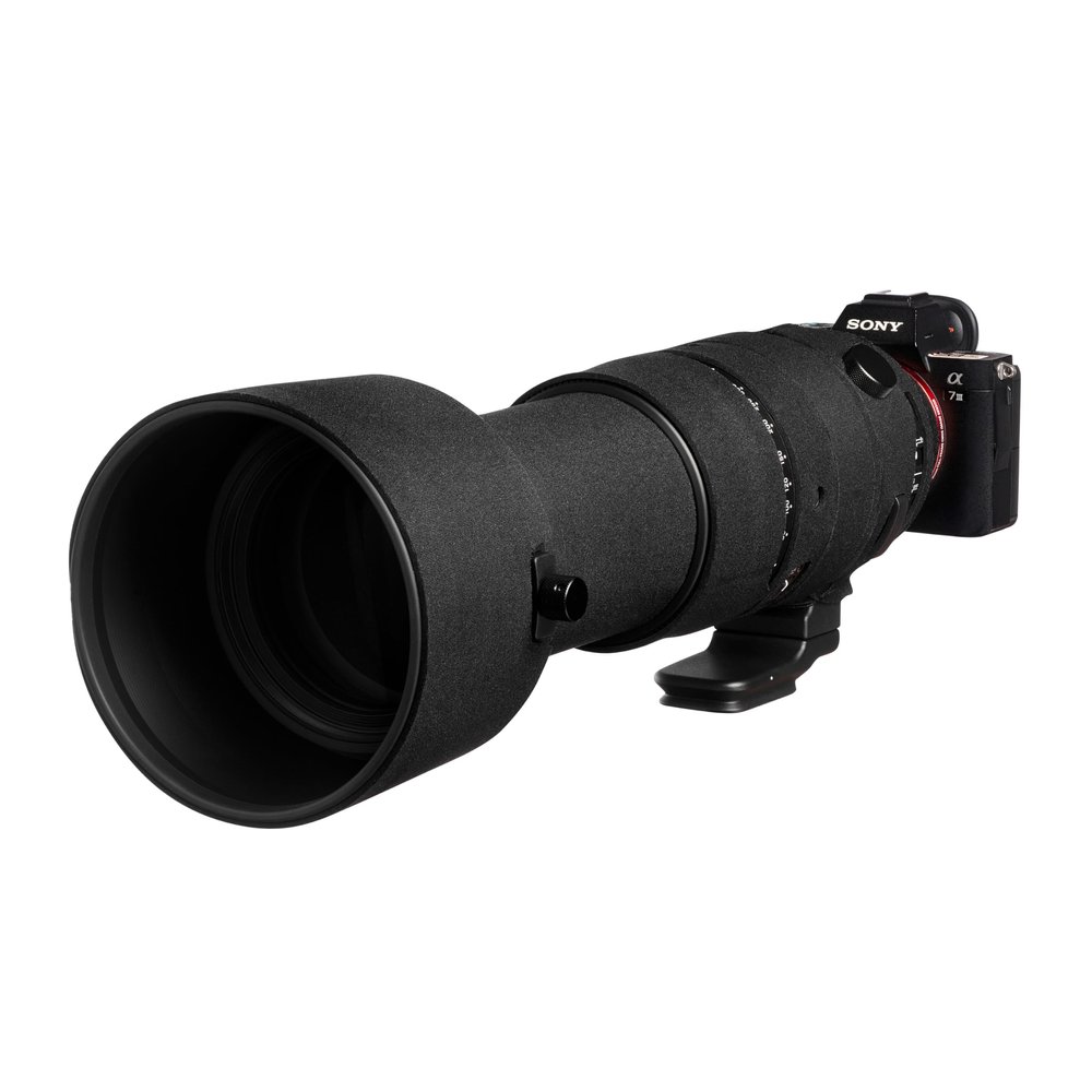 easyCover Lens Protection Camouflage Cover for Sigma 60-600mm F4.5-6.3 DG DN OS (Sony E) Black
