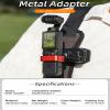 Honlyn Metal Mount Adapter Compatible with DJI Osmo Pocket 3,Expansion Adapter Tripod Bicycle Mount Adapter for DJI Osmo Pocket 3 view 2