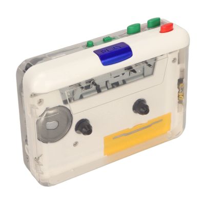 flexman Cassette Player, USB Cassette to MP3 Converter, Plug and Play Rechargeable Portable Cassette Player with Volume Control, Earphones for Headphone Speakers Laptops