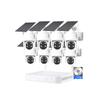 8CH 4MP Solar Power Wireless Home Security Camera System with 8 Cameras and 2T Hard Disk, Outdoor WiFi CCTV Solar Surveillance NVR Kit with Two-Way Audio, Color Night Vision view 1