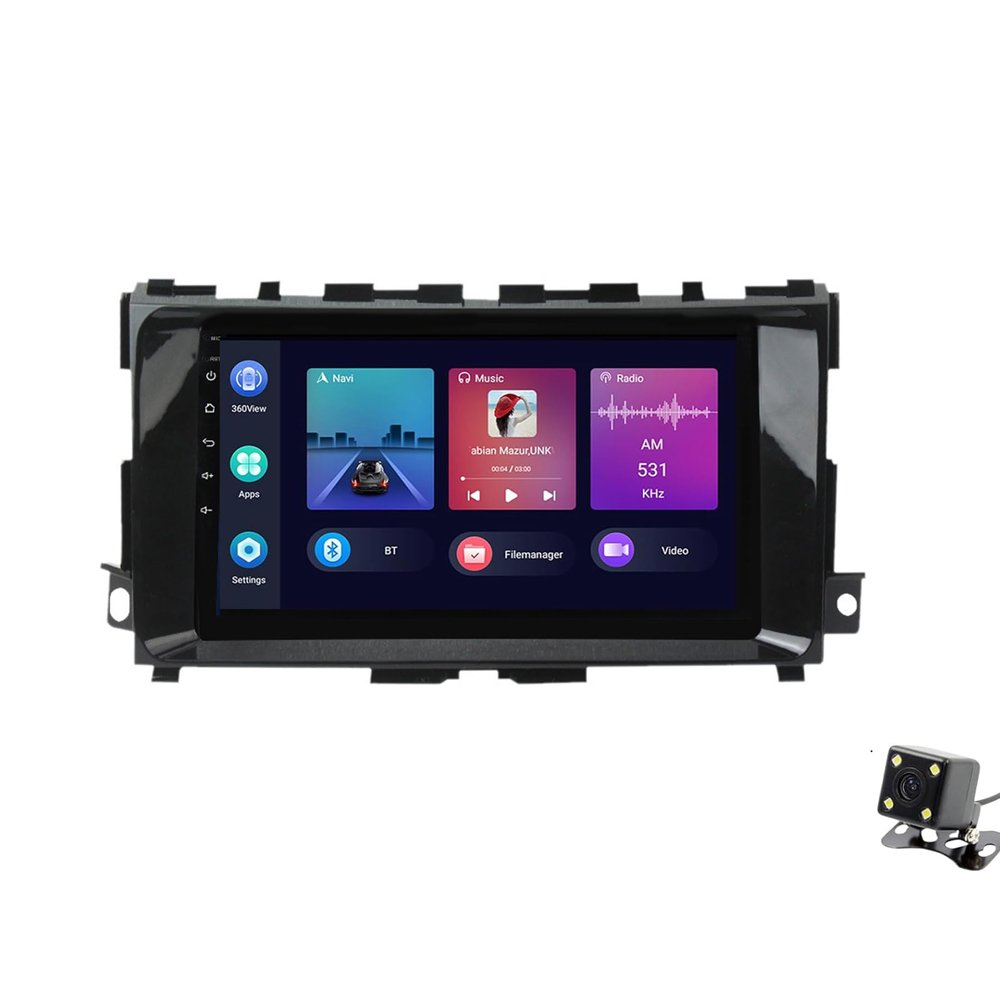 ADMLZQQ Car Stereo 9" Android 11 Double Din Bluetooth Autoradio for Nissan Altima Teana 2013-2018,Touchscreen Radio with GPS Car-Play Bluetooth SWC Backup Camera 5G WiFi AM/FM,Y2 2+32g
