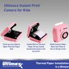Ultimaxx Instant Print Camera for Kids Teens Beginners with 3 Printing Paper Rolls 32GB Micro SD Holiday (Blue, Bundle) view 4