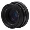 CCTV C Mount Wide Angle Lens, Aluminum Alloy Black 25mm F1.8 Mini CCTV C Mount Home Electronic Wide Angle Lens for DSLR, for Indoor NEX Camera (Black) view 2
