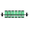 fyboptwu 12-Port SC APC SM Fiber Patch Panel with 12 Simplex Adapters, 3pcs view 2