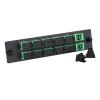 fyboptwu 12-Port SC APC SM Fiber Patch Panel with 12 Simplex Adapters, 3pcs view 3