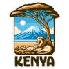 Kenya Sticker 4 Inch City Travel Souvenir Destination - Waterproof Vinyl Decal for Laptop Water Bottle Car Tumbler - Durable Aesthetic Long-Lasting Stickers for Adults ID44990 view 1