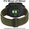 Olytop for Garmin Instinct/2 Solar Watch Bands, 22mm Soft Elastic Nylon Ultra-light Wristband Replacement Strap Men Women for Garmin Instinct Tactical/Esports/Solar/Tide, Black+Army Green+Blue view 2